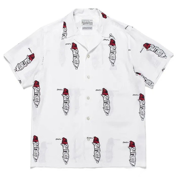 GUILTYPARTIES TIGER Shirts joint sublime band, sunflower Hawaiian short-sleeved shirt men and women