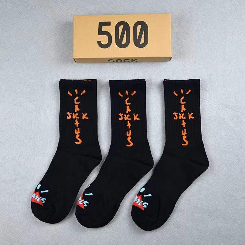 Men socks spring and summer long tube