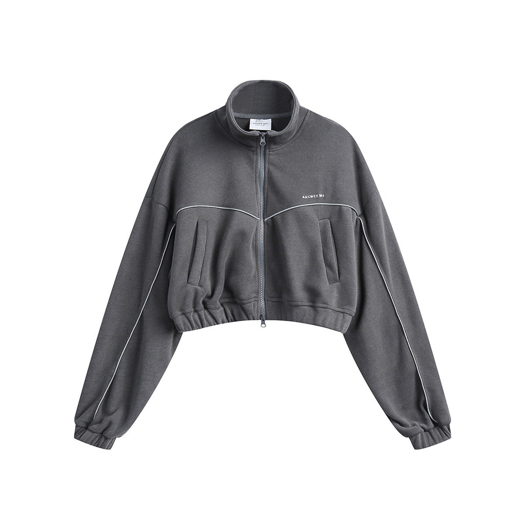 Unisex Jacket Cardigan Jacket Men's and Women's Sports Jacket Short Top