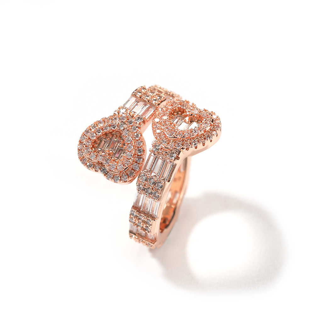 Rings Diamond Love Hip Hop Ring ins St. Valentine's
