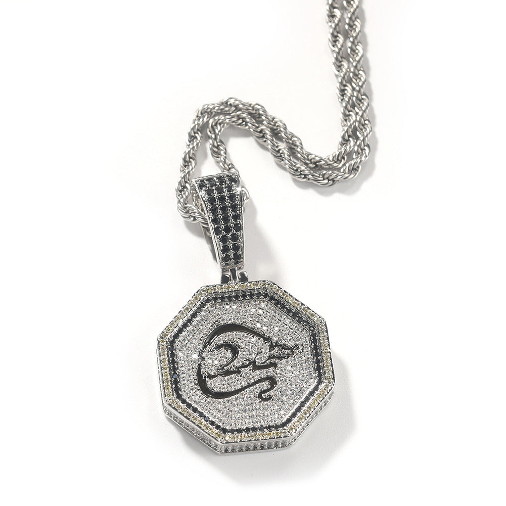 Jewelry Zodiac Pendant Copper Inlaid Zircon Luminous Animal Royalty