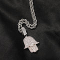 Jewelry Zircon Fatima Hand Pendant Hip Hop Rap rapper St. Valentine's Spectrum Far East