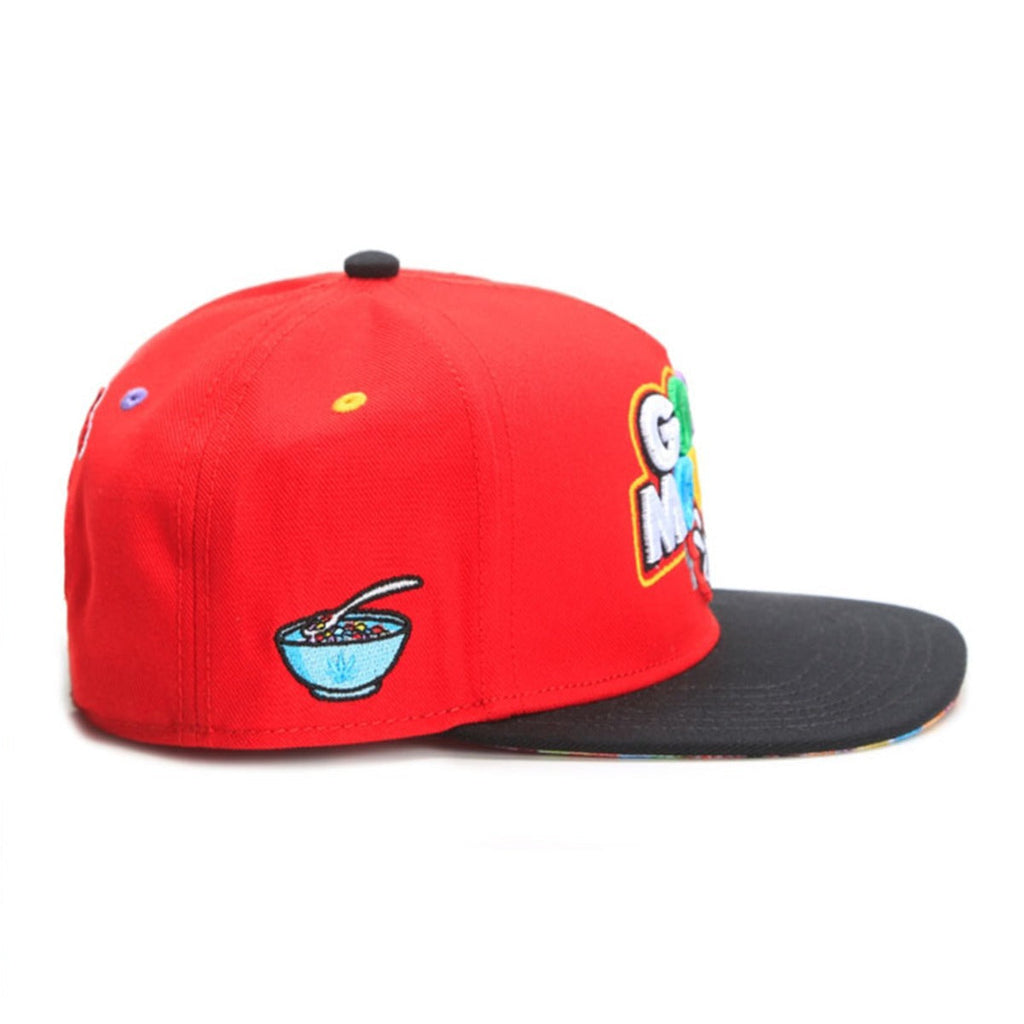 Trendy flat brimmed snapback hats good moodsembroider spring and summer cap