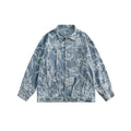 Unisex Jacket Retro Washed Denim Jacket Men's and Women's Denim Jacket