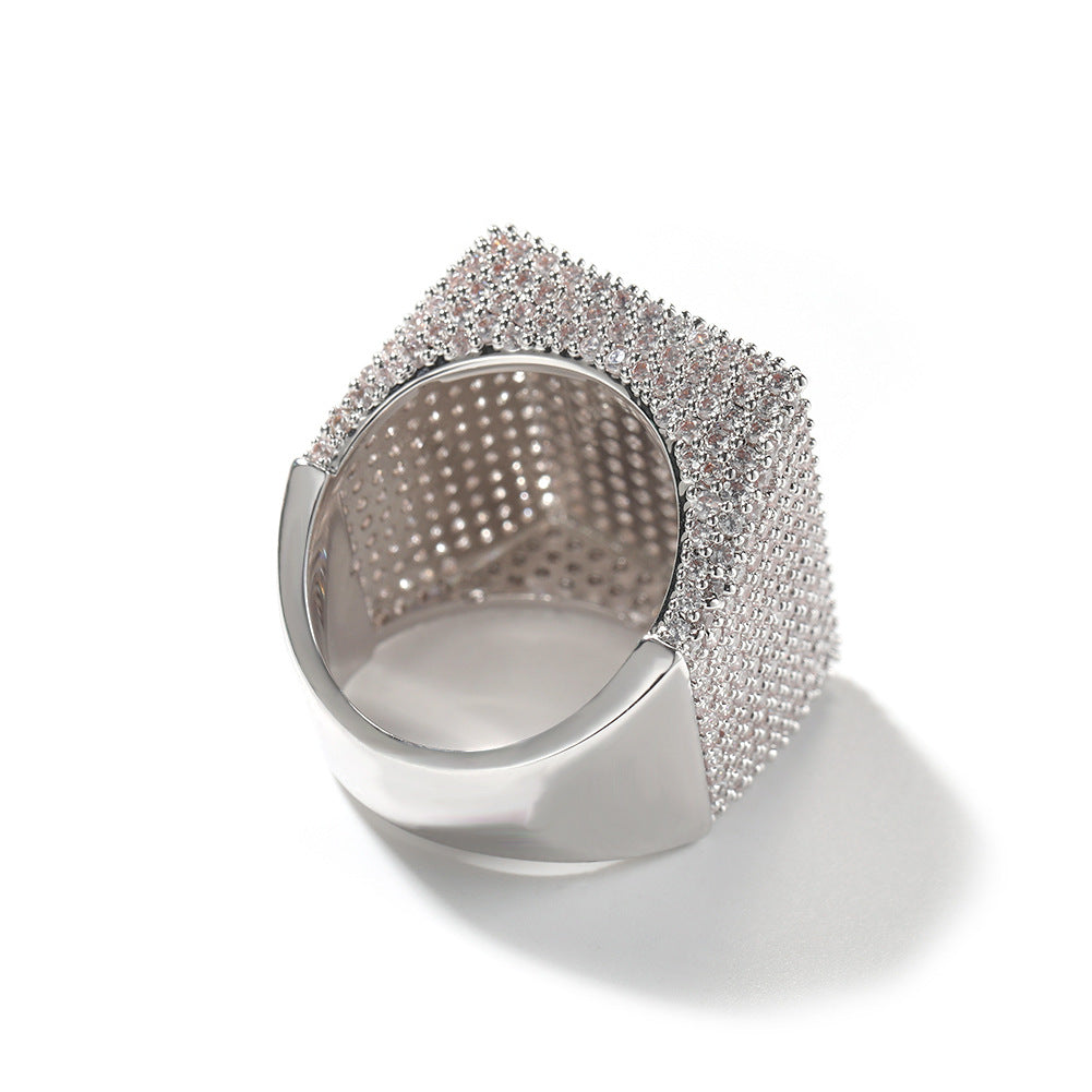 Rings Diamond Ring Silver Hip Hop Spectrum St. Valentine's