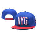 Trendy flat brimmed snapback hats adult letters