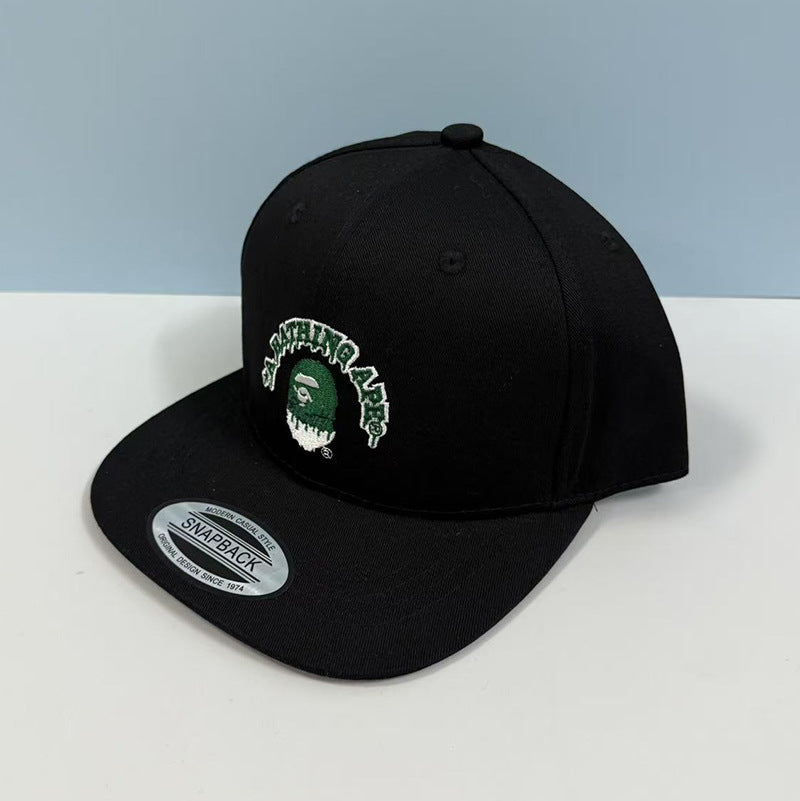 Bathing Ape Bape Hat Ape Head Flat Edge Cap Men's Baseball Cap Sunshade Sun Protection Cap