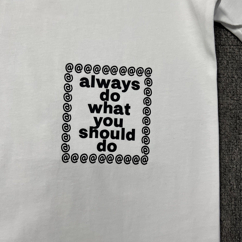ADWYSD Always Do What You Should Do T Shirts Short Sleeve Casual T-Shirts