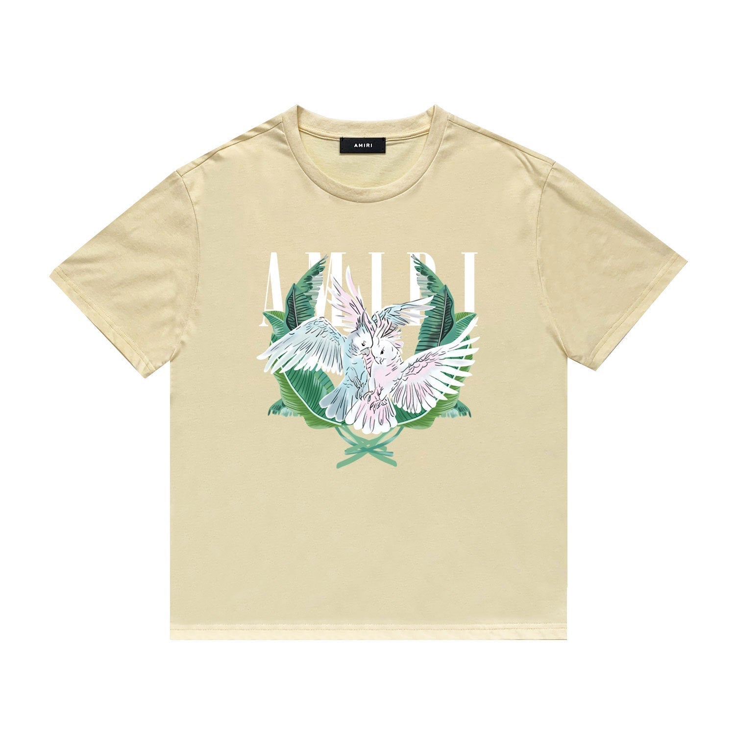 Amiri T Shirt Printed Casual Hip Hop round Neck Short Sleeve T-shirt
