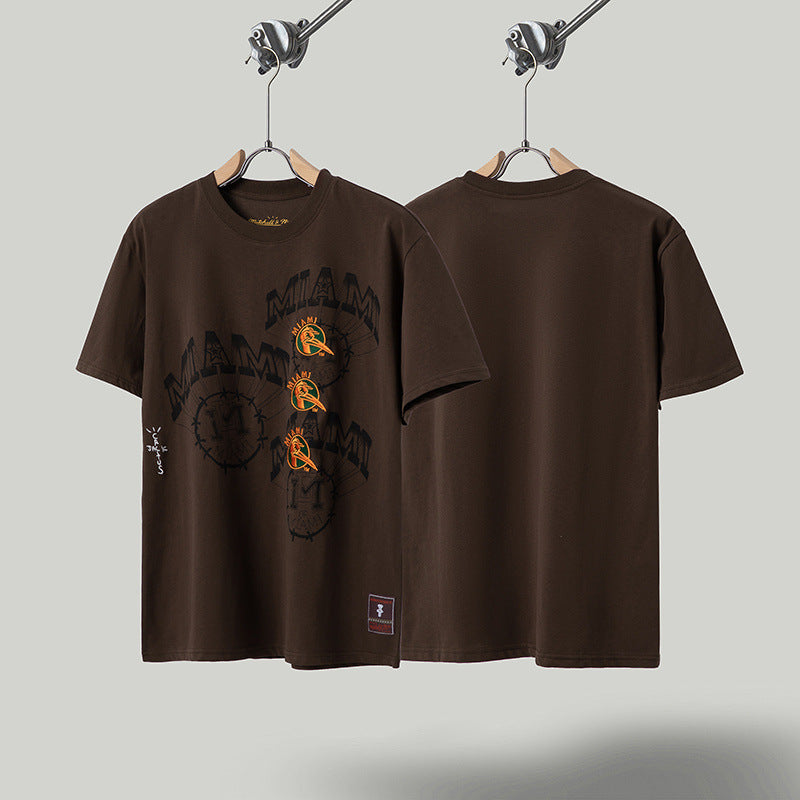 Travis Scott T-Shirt TRAVIS SCOTT Short Sleeve Summer KAWS Hip Hop T-Shirt