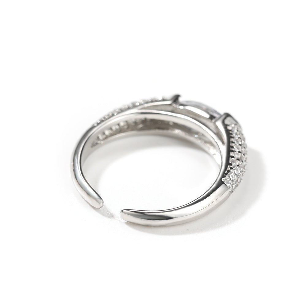 Rings s925 Silver ins Zircon Ring Spectrum St. Valentine's
