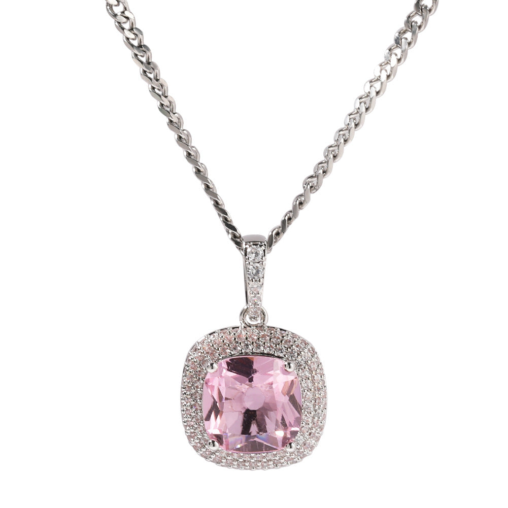 Jewelry Hip Hop Zircon Pendant Hiphop Trend ins St. Valentine's Spectrum
