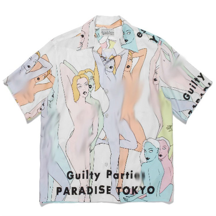 GUILTYPARTIES TIGER Shirts Exclusive Body Art, Naked Women Heaven Tokyo, Hawaii Short Sleeve Shirt