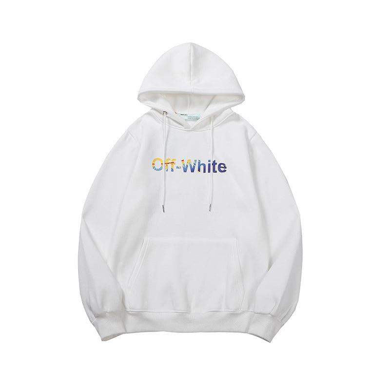 OW  hoodie space astronaut arrow fleece hooded