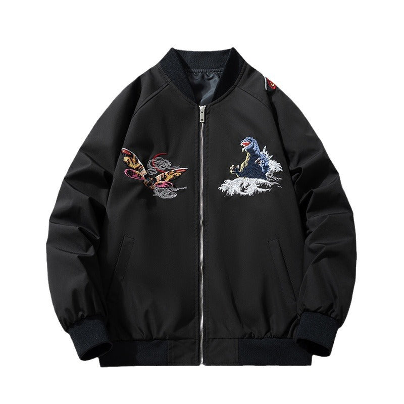 Mens Vintage Jackets Japanese Embroidered Jacket Baseball Suit Flight Suit