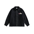 Unisex Jacket Washed Detroit Jacket Retro Lapels Overalls
