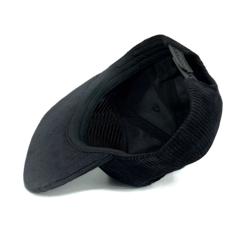 Trendy flat brimmed snapback hats corduroy heattech