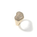 Rings Copper Set 5A Zircon Couple Ring Love Ring Spectrum St. Valentine's
