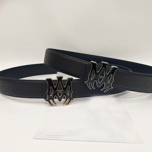 Amiri Belt Men's Belt Lychee Pattern Letter Belt Neutral belt casual with jeans shipped with box