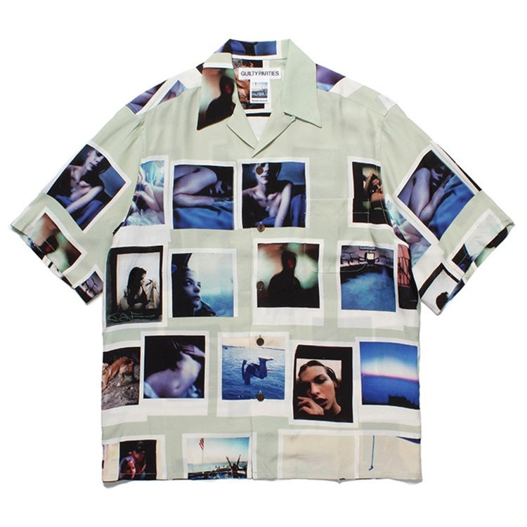 GUILTYPARTIES TIGER Shirts 23ss DAVIDE SORRENTI DAVID SORENTI Short Sleeve Shirt