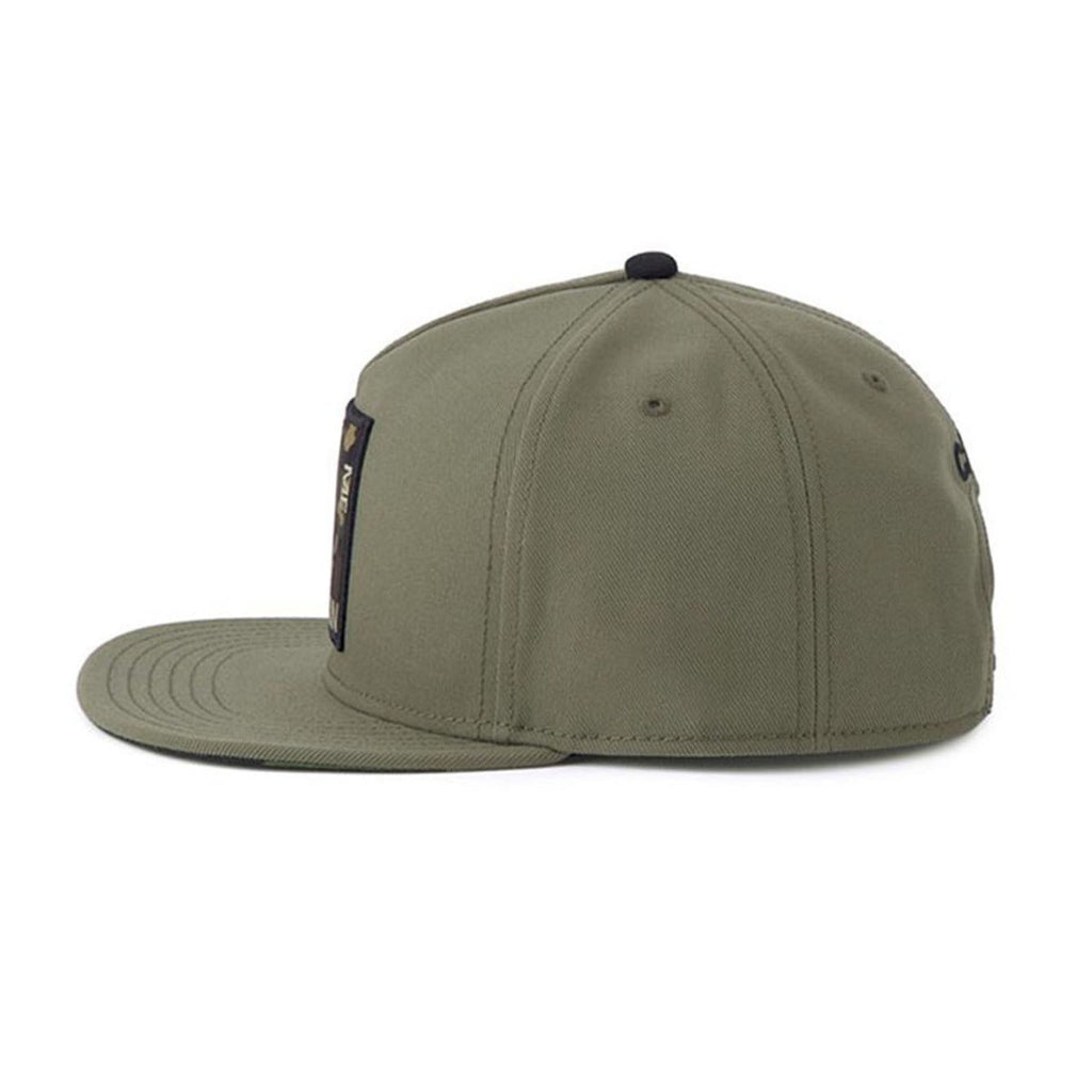 Trendy flat brimmed snapback hats picture rollin army green shade