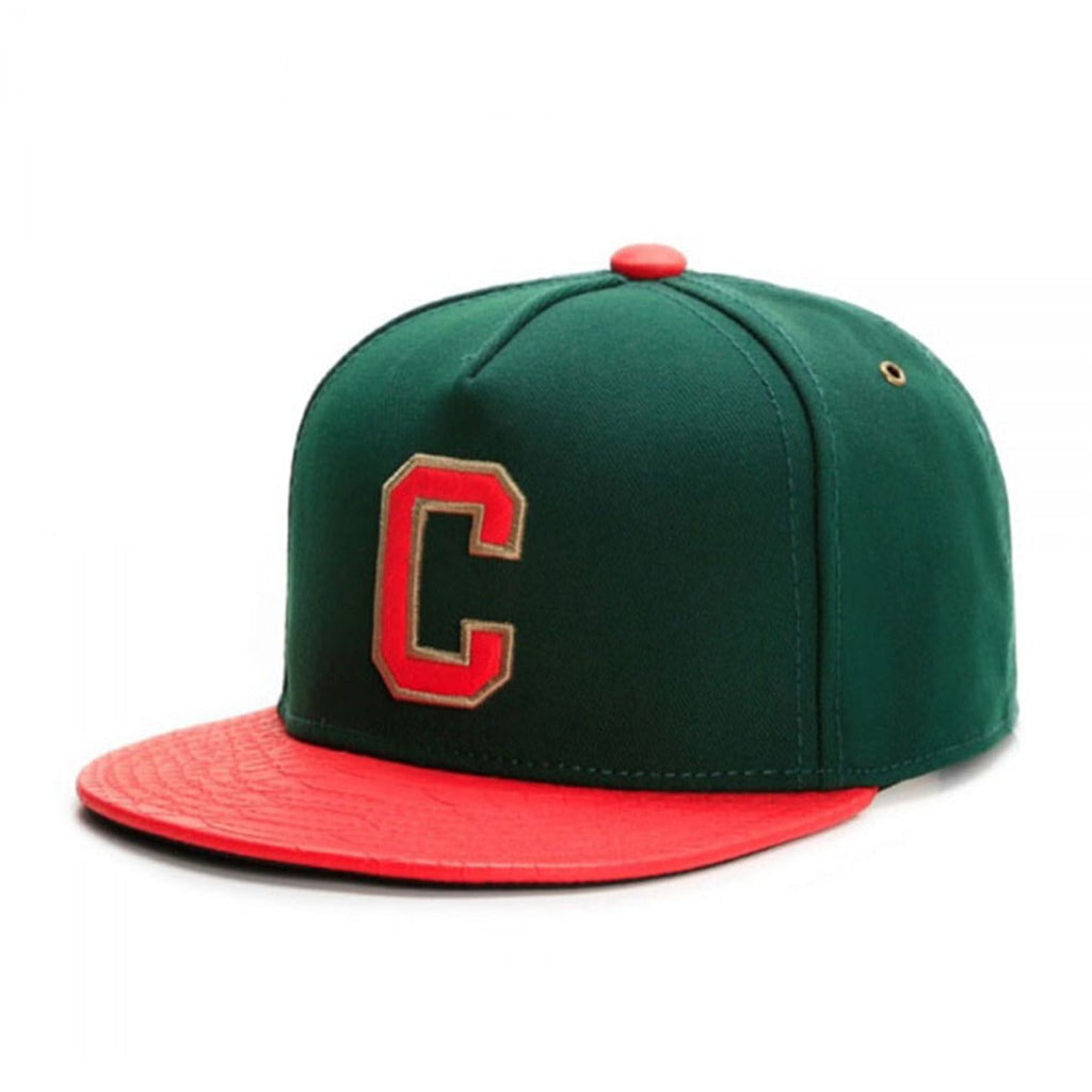Trendy flat brimmed snapback hats letterc
