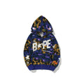 Bathing Ape Hoodie Shark Head Star Camo Sweater