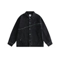 Unisex Jacket Spring and Autumn Vintage Denim Jacket Loose Denim Jacket