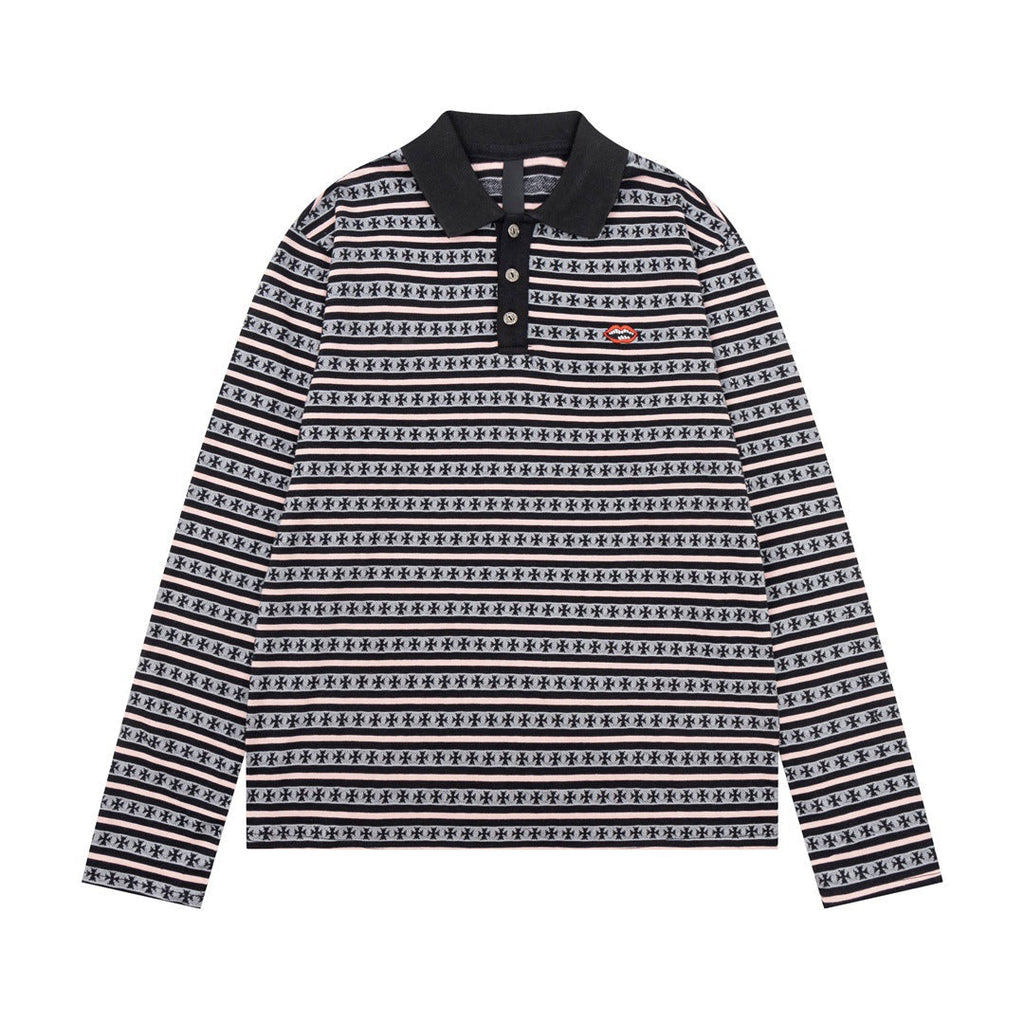 CHH Heart Long Sleeve Shirt Fashion Loose Long Sleeve Shirt