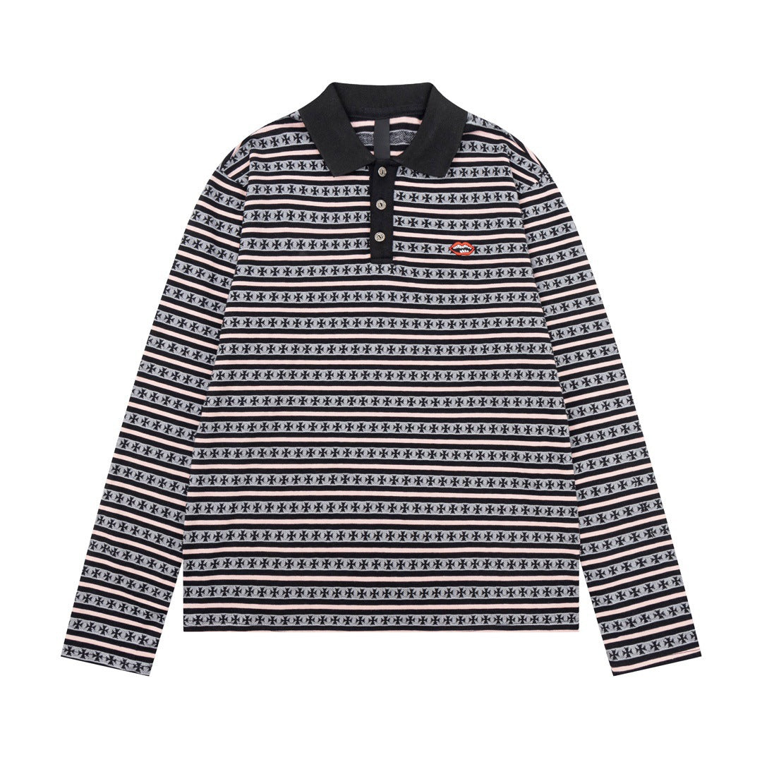 CHH Heart Long Sleeve Shirt Fashion Loose Long Sleeve Shirt