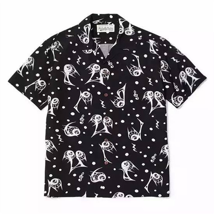 GUILTYPARTIES TIGER Shirts 18SS Heaven Tokyo, covered in pineapple skull Hawaiian short-sleeved shirt
