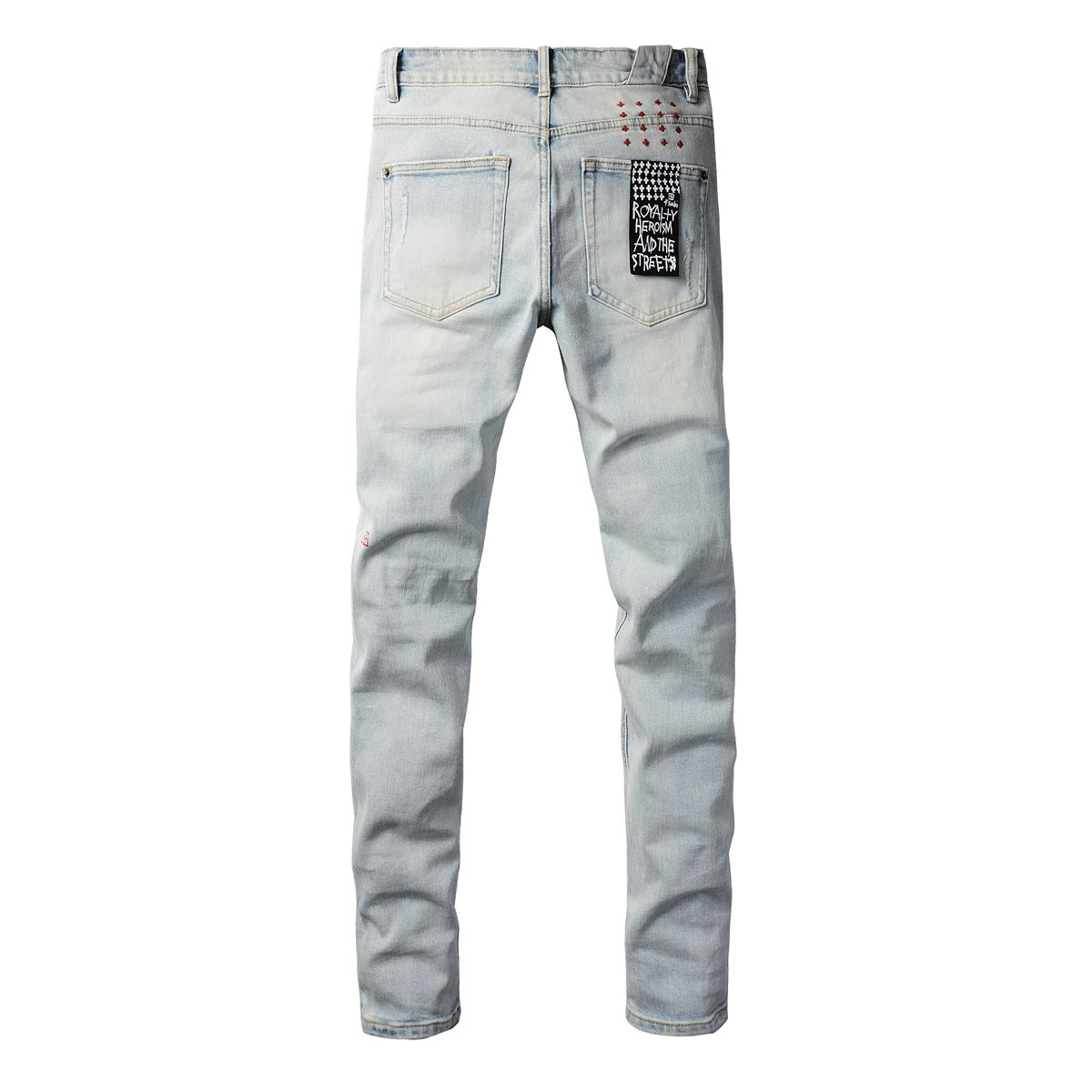 KSUBI Jeans Slim Fit Casual Stretch Ripped  Jeans