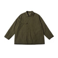 Unisex Jacket Vintage Workwear with Pocket Jacket Men Baggy Coat