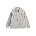 Unisex Jacket Zipper Decorations Loose Lapels Jacket Men's and Women's Wide Coat