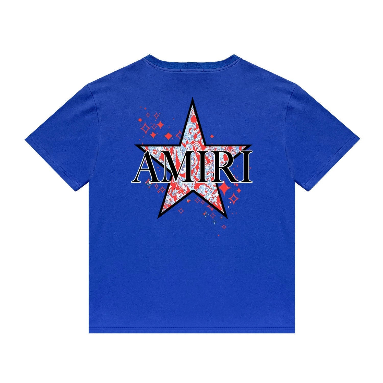 Amiri T Shirt Casual Hip Hop round Neck Short Sleeve T-shirt