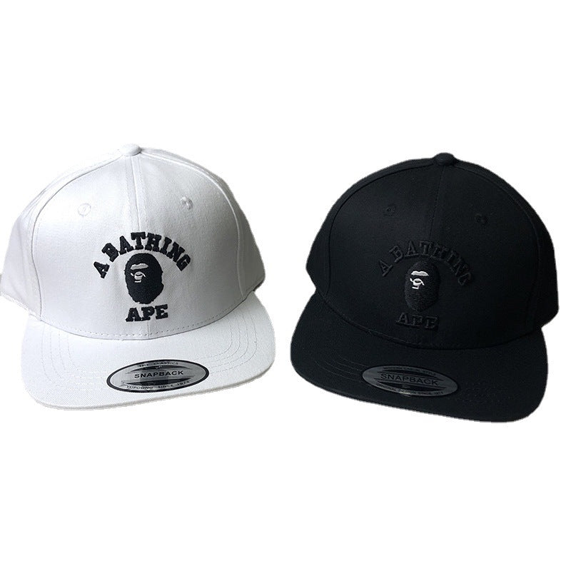 Bathing Ape Bape Hat Ape Head Cap Versatile Flat Edge Baseball Cap