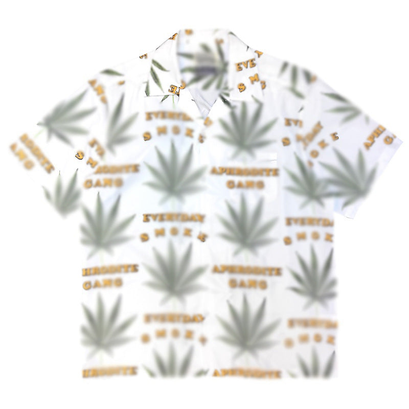 GUILTYPARTIES TIGER Shirts/Cashew flower, heaven Beijing rap Hawaiian short-sleeved shirt