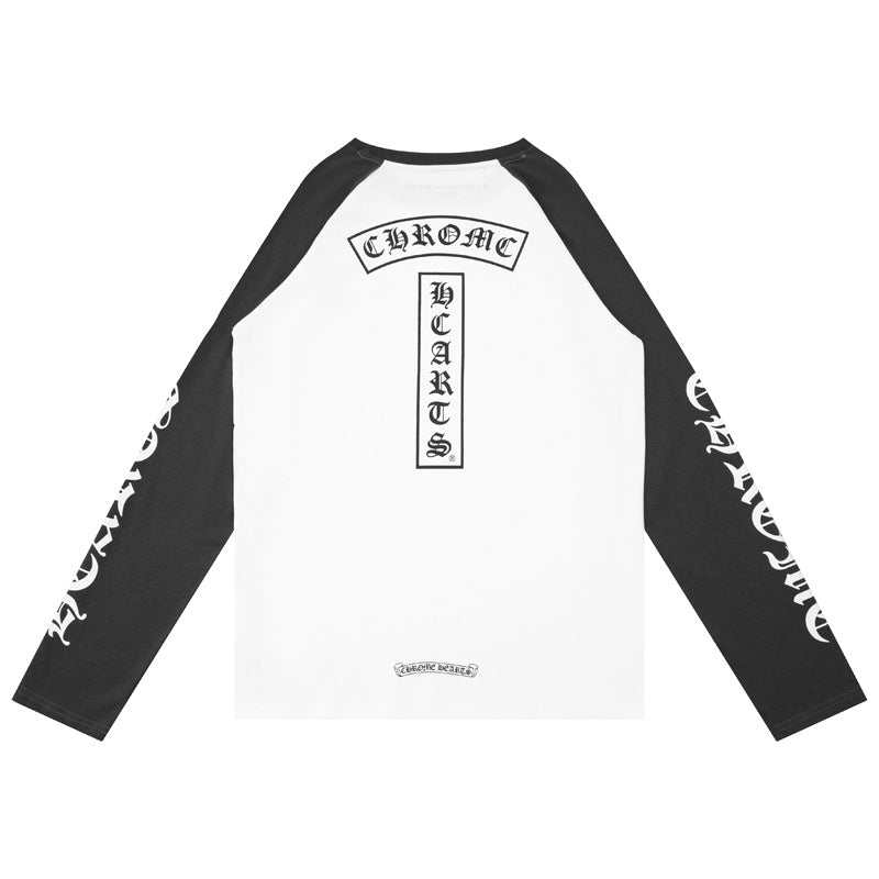 CHH  Heart Long Sleeve Shirt Unisex Fashion Loose Long Sleeve Shirt
