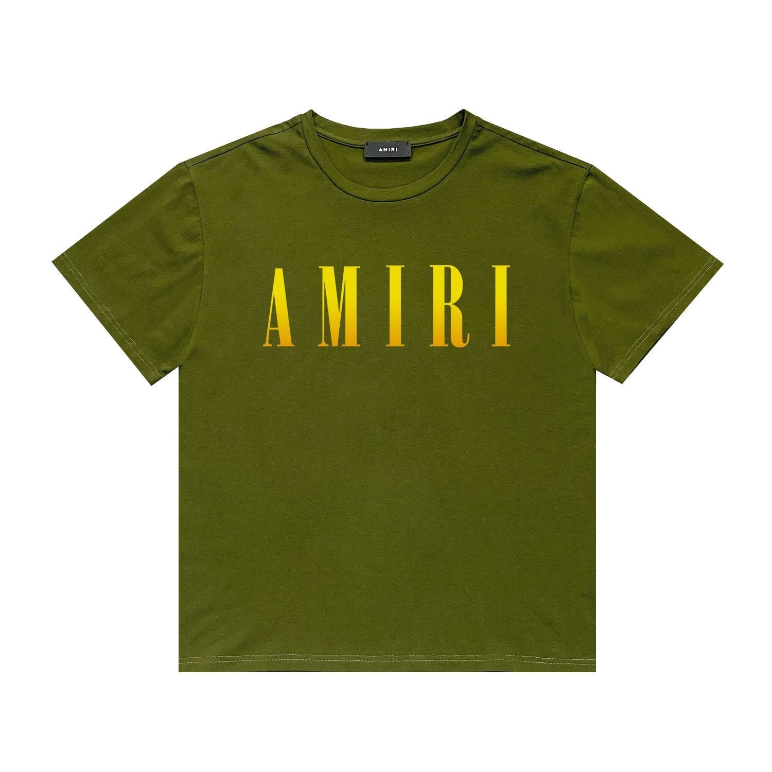 Amiri T Shirt Gradient Letter Flower Casual Short Sleeve T-shirt