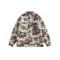 Unisex Jacket Stand Collar Jacket Baggy Coat