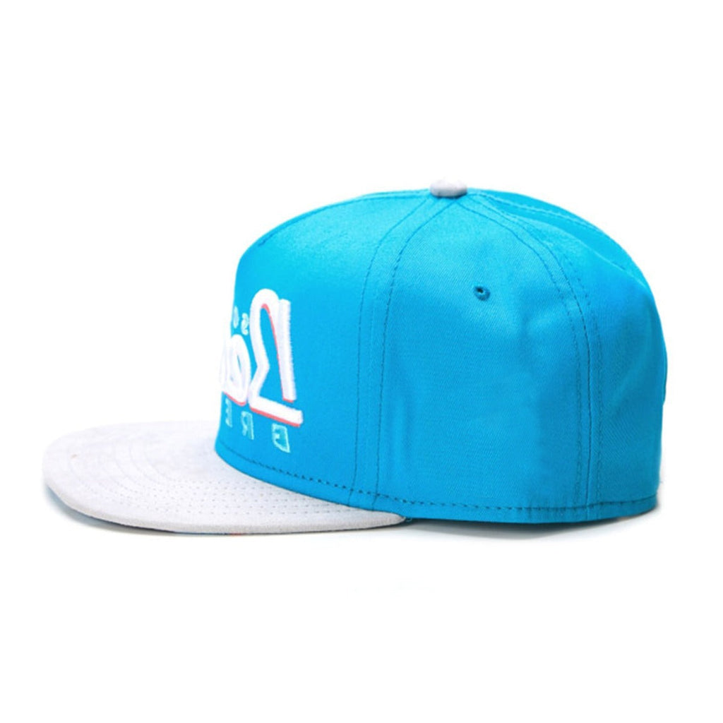 Trendy flat brimmed snapback hats letterbeachsummer breathable