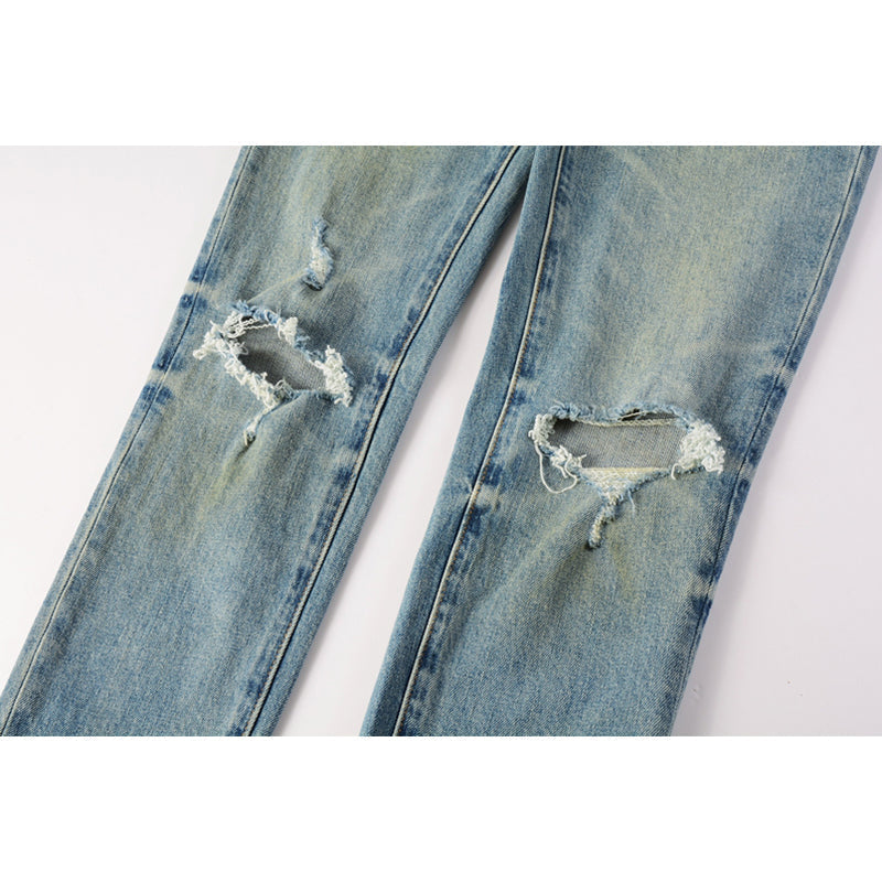 Mens trendy purple jeans, 100% cotton Pure Cotton High Street Trend