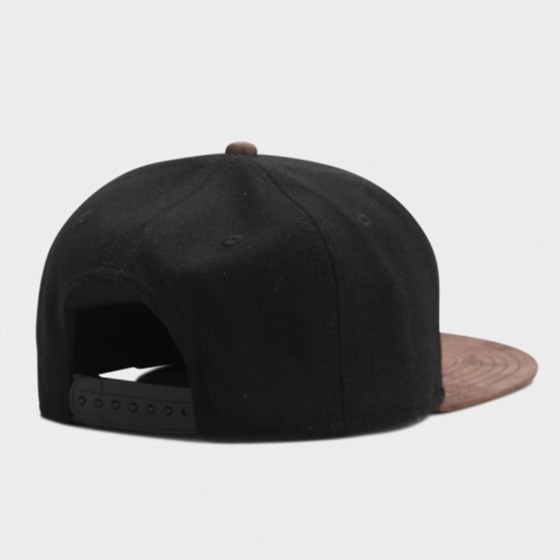 Trendy flat brimmed snapback hats adjustable woolen hat brooklyn for men and women