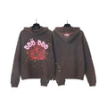 Sp5der Hoodie Cobweb Puff Print Pure Cotton