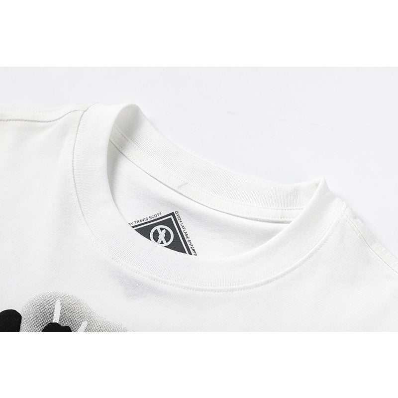 Travis Scott T Shirts FW24xRodeoxSP5 spider web print short-sleeve
