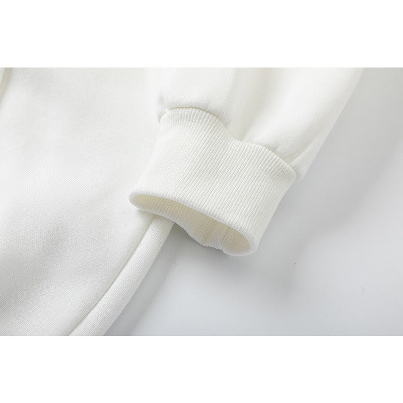 OW hoodie graffiti yarn arrow pattern pullover hooded