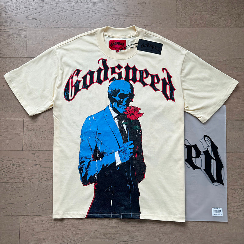 Godspeed T-Shirt Retro Fantasy Pattern