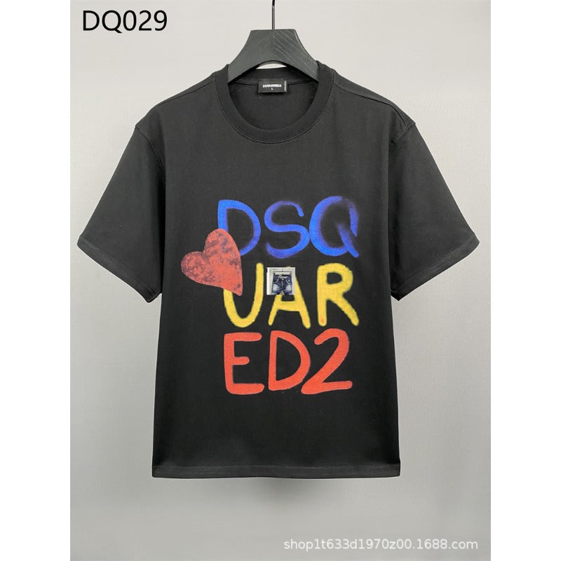 DSQ2 T Shirts Color Letter Print