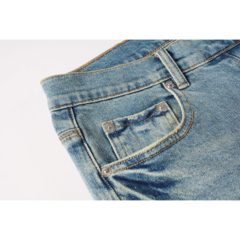 Mens trendy purple jeans, 100% cotton Pure Cotton High Street Trend