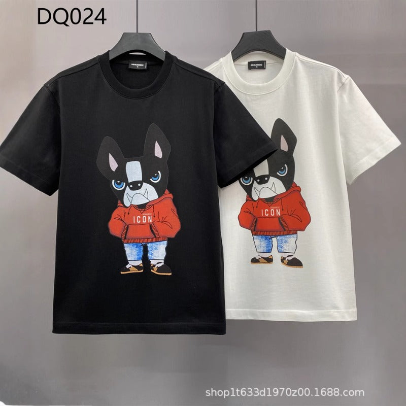 DSQ2 T Shirts ICON Cartoon Letters